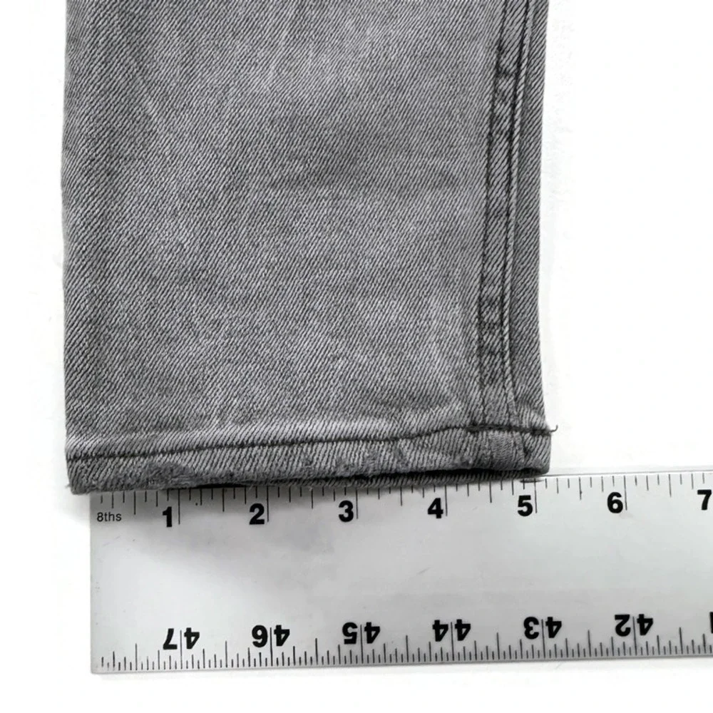 Hudson Zack Skinny Jeans Mens 32 x 32 Gray Distressed Ripped Knee Denim New